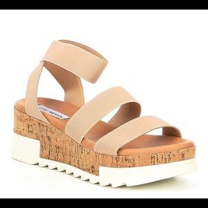 Steve Madden, the Bandi Elastic Flatform Sandal